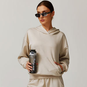 SHINBENE Air Layer da <span class=keywords><strong>donna</strong></span> oversize felpe <span class=keywords><strong>con</strong></span> <span class=keywords><strong>cappuccio</strong></span> Pullover manica lunga <span class=keywords><strong>con</strong></span> tasche canguro - Product Image 6