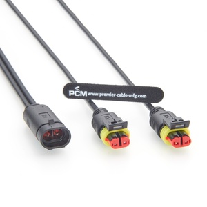 كابل تايكو AMP سوبرسيل 282104 إلى 282080 بموصل Y ثنائي السن لشاحنات ومركبات RVs وإضاءة LED للعمل ومصابيح الضباب والإضاءة المساعدة - Product Image 2