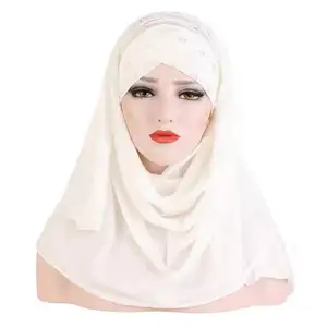 Shawl Scarf Female Hijabs Scarves Plain Color Long Shawl Arab Muslim Scarf