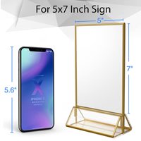 Acrylique A4 A5 Triangle Signe Titulaire Vertical Table Numéros Présentoir Menu Signe Titulaire