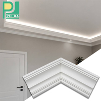 Moulures décoratives en polyuréthane PU, corniche en plâtre pour un élégant moulage mural et de plafond, décoration intérieure