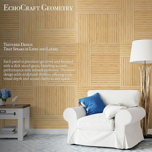 Pannelli Acustici in Legno Facili da Installare, Ecologici, Ignifughi, Fonoassorbenti in Poliestere per Hotel, Cucina, Bagno - Product Image 5