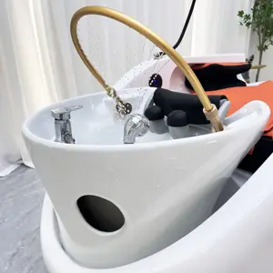 Nuovissima moda Shampoo per lavaggio dei capelli sedia per lavaggio a circolazione con acqua per capelli e poltrona per Shampoo e Shampoo per sedia automatica