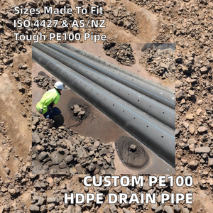 Tubería de Drenaje Perforada de HDPE PE100 Hecha a Medida, Estándar ISO 4427, DN 20-630 mm, Longitud Personalizada - Product Image 2