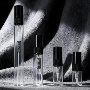 Custom 2ml 3ml 5ml 10ml Round Mini Mist clear <b>Spray</b> Perfume <b>Glass</b> Sample Bottle with Plastic <b>Spray</b> Pump - Product Image 5