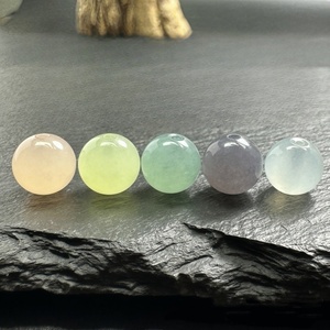 Perle Sciolte PFT in Giada Hotan <span class=keywords><strong>Smeraldo</strong></span> Ghiaccio, Viola Fumo, Blu Acqua, Gemme Multiple per Gioielli Fai da Te, Bracciali e Collane - Product Image 1
