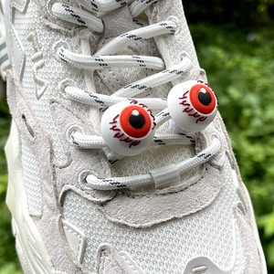 Zapatillas Blancas de Goma con Diseño Floral Decorativo Luminoso para Hebilla de Zapatos Simpson y Cordones Directos - Product Image 6