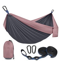 Camping zubehör Nylon Fallschirm Hängematte Doppel & Einzel Tragbare Hängematten Outdoor Camping Hängematten