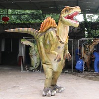 Costume de dinosaure T-Rex robotisé imperméable avec jambes cachées pour parcs d'aventure et centres commerciaux, utilisation intérieure/extérieure