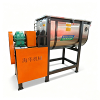 Mélangeur à ruban horizontal industriel de 500 kg, machine de mélange de poudre en acier inoxydable sur mesure pour les applications alimentaires, chimiques et de peinture