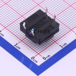 TS-1011-A12B3-D2 Tactile Switch Through hole-4P,12x12mm Switch Single Pole Single Throw Round Button 2.5N Through Hole - Product Image 2