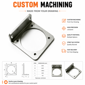 Soporte de Montaje de Sensor de Aluminio Cortado con Láser Personalizado con Orificios Ranurados para Equipos de Automatización Industrial Según Dibujo del Cliente - Product Image 1