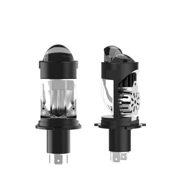 H4 Led Mini Bi Led 6000K Projector Lens Car Headlight Auto Bulb H4 Projector Headlights High Low Beam Light Bulb for Motorcycle