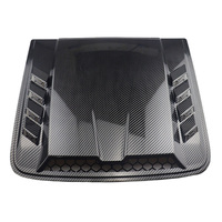 Capot moteur premium pour Ford Ranger, aspect fibre de carbone, avec cache de ventilation latérale de la vitre arrière et garniture de persienne