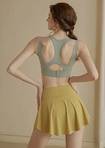 Jupe de tennis plissée à taille haute pour femme, idéale pour le sport et le yoga, anti-transparence, avec pantalon intégré, personnalisable pour équipes (OEM) - Product Image 2