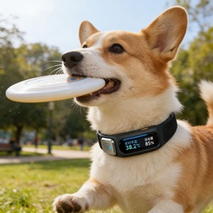 USMILEPET - Rastreador GPS Inteligente para Mascotas, Monitoreo de Temperatura Infrarroja, IP67, Plástico, Ubicación en Tiempo Real, Collar de Seguimiento de Salud para Perros - Product Image 1