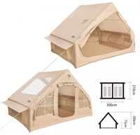 Tente Gonflable pour Camping en Plein Air, Abri Épais Anti-Tempête, Équipement Automatique Complet pour Nuit en Camping