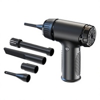 Souffleur de poussière sans fil portable rechargeable à charge rapide pour le nettoyage des boîtiers d'ordinateur, des claviers, des voitures et des véhicules