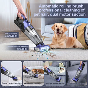 120W High <b>Power</b> Handheld Multifunctional Pet Hair and Car Vacuum Cleaner Household Vacuum Cleaner with Electric Roller <b>Brush</b> - Product Image 3
