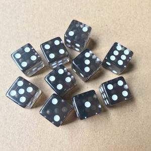 Dados Acrílicos Transparentes de Color Sólido para Juegos de Entretenimiento, de 16 mm con Esquinas Cuadradas, Venta al Por Mayor - Product Image 3