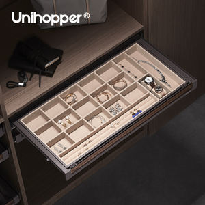 صندوق مجوهرات من Unihopper مع درج تخزين متعدد الوظائف منزلق - Product Image 2
