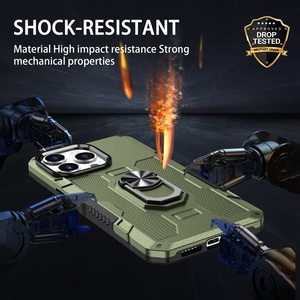 Kickstandพร้อมหมุนแหวนขาตั้งแม่เหล็กกันกระแทกนิ้วมือจับเคสโทรศัพท์สําหรับiPhone 16 15 <span class=keywords><strong>Pro</strong></span> Max Samsung Xiaomi Huawei - Product Image 6