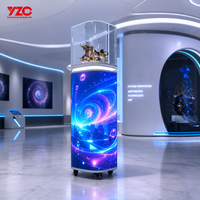 Yizhicai Fabricant, Vente en Gros de Vitrines LED Flexibles, Logo Personnalisé, Motif Personnalisé, Vitrine d'Affichage LED Verticale, OEM ODM