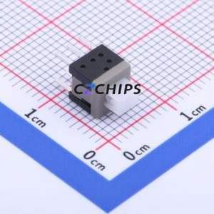 5.8 ZSPT Push Button Switch Through hole Component (THT) Switch Double Pole Double Throw Self-Locking Square Button Through Hole - Product Image 1