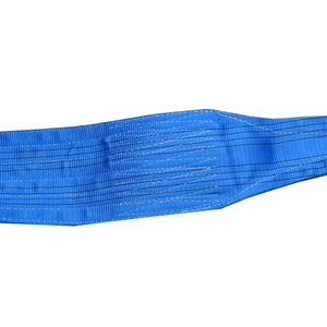 Tüv sertifikalı WLL 8ton 6m 240mm düz gözlü özelleştirilmiş dokuma Sling Polyester kaldırma kayışı - Product Image 4