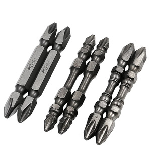 65mm đôi đầu Phillips từ <span class=keywords><strong>screwdriver</strong></span> bit chống trượt công cụ điện S2 PH2 1/4 "Hex Shank điện Vít Điều khiển bit - Product Image 1