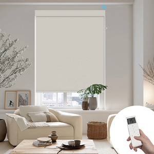 Persianas Enrollables Motorizadas Inalámbricas con Control Remoto, Recargables, Operadas por Batería, con Control por <span class=keywords><strong>Google</strong></span>, para Ventanas - Product Image 3