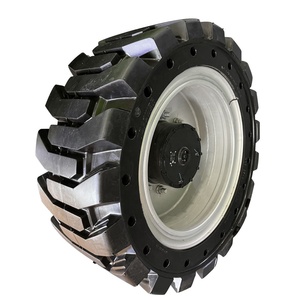 Neumático Sólido Relleno de Espuma de PU 385/65-22.5 335/80R20 445/65-22.5 de Alta Calidad, Libre de Mantenimiento, para Plataformas Elevadoras Industriales - Product Image 1
