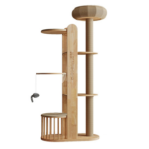 <span class=keywords><strong>StarPet</strong></span> - Árbol para Gatos de Lujo, de Madera Maciza y Sisal, Resistente, Antideslizante, con Cápsula Tejida Transpirable, Fácil de Montar, Envío Rápido en 7 Días - Product Image 4