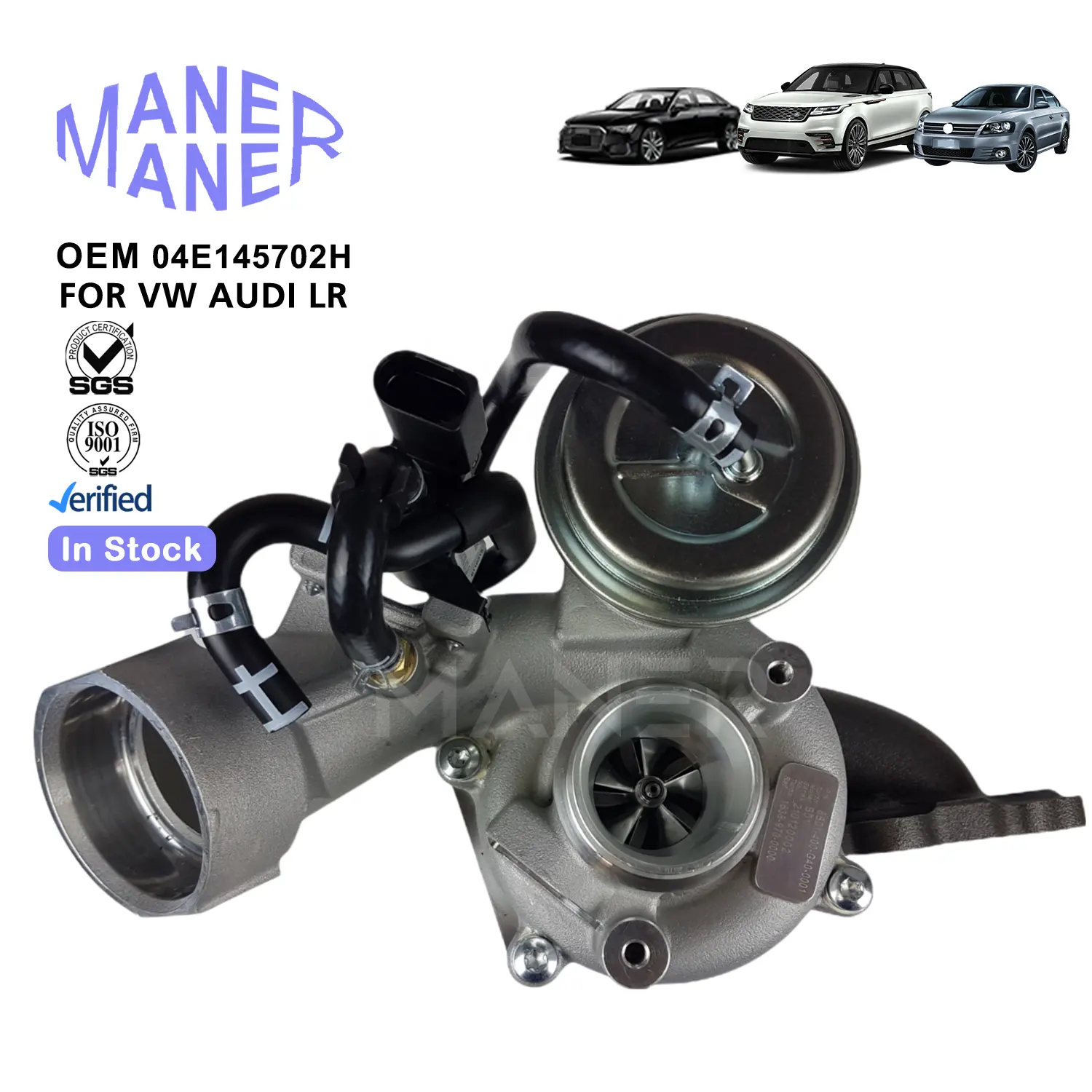 MANER Auto Engine Systems 04E145702H 04E145702J A3 Golf V 2.0L TFSI EA211用高性能ターボチャージャー