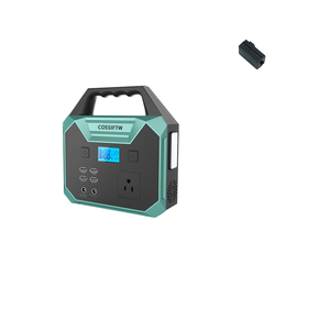 <b>Portable</b> 200W Lithium Ion Solar Power Station with Pure Sine Wave Inverter Home Battery Storage and External Battery Generator - Product Image 1