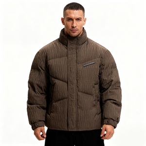 Men's Custom Oversized <b>Duck</b> <b>Down</b> <b>Jacket</b> Lightweight Breathable Zipper Closure Casual Winter Coat - Product Image 2
