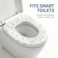 Housses de siège de toilette jetables sans formaldéhyde ni fluorescence, protection de siège épaissie et sûre pour les femmes enceintes et les enfants