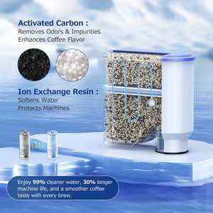Fully Automatic Water <b>Filter</b> Plastic 3 Pack Dedicated Anti-Lime Scale Compatible for <b>Coffee</b> Machines - Product Image 4