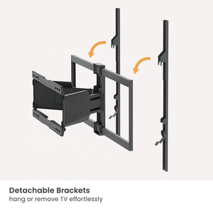 ขายึดทีวีแบบ Heavy-Duty Ultra-Slim ขนาด <span class=keywords><strong>100</strong></span> นิ้ว รองรับ OEM ODM ปรับได้ทุกทิศทาง ผลิตจากเหล็กและพลาสติก สำหรับทีวีขนาด 50 ถึง <span class=keywords><strong>100</strong></span> นิ้ว รองรับ <span class=keywords><strong>VESA</strong></span> สูงสุด 800x600 - Product Image 4