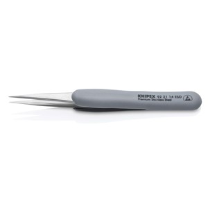 Knipex 92 21 14แหนบที่แม่นยำพร้อมด้ามจับยาง ESD 130มม. - Product Image 2