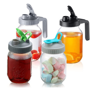 Vente en gros de pot de <span class=keywords><strong>cafetière</strong></span> à infusion froide de 64oz en verre épais à usage multiple avec couvercle à bec verseur et filtre en acier inoxydable - Product Image 4