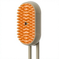 Brosse de toilettage électrique à vapeur pour chats et chiens, en ABS, avec pulvérisation à un bouton, anti-chute et massante