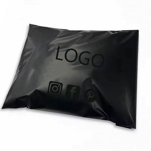 Custom logo Matte Black Mailing Bags Poly Courier Shipping Bag for Hoodies Packaging Bags - Product Image 3