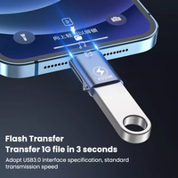 Adaptateur OTG pour iPhone IOS vers USB 3.0 Adaptateur de charge rapide 8 broches mâle vers USB femelle pour disque U iPhone 8 7 ipad Tablet