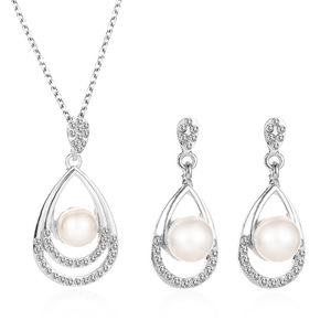 Conjunto de Joyería de Perlas de Lujo, Collar y Aretes con Forma de Lágrima, Regalo de Boda 2024 - Product Image 6