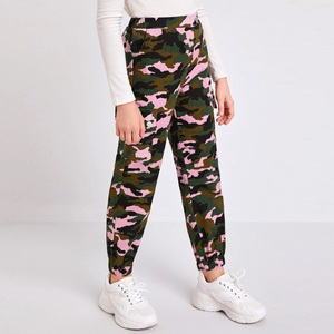 <span class=keywords><strong>Pantaloni</strong></span> Cargo personalizzati a tutta lunghezza Tween Girl <span class=keywords><strong>tasche</strong></span> <span class=keywords><strong>con</strong></span> patta <span class=keywords><strong>pantaloni</strong></span> mimetici <span class=keywords><strong>laterali</strong></span> mimetici per bambini - Product Image 4