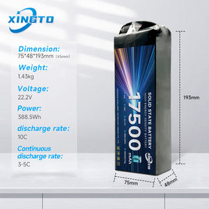 高容量6s 50000mah 10000mah 17500 18000mah 22500黒リチウムイオン電池22.2v 25.2v Liポリマー電池パック - Product Image 2