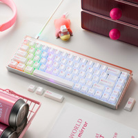 XVX Keycaps en céramique gravés au laser, translucides, compatibles avec la sublimation, Wooting Cherry 120 touches, ensemble de keycaps en céramique