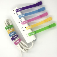 200mm Nylon Réutilisable Autobloquant Sangle Organisateur Crochet et Boucle Attache de Câble