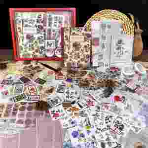 Kit de Pegatinas Florales Vintage de 265 Piezas, Juego de Decoración Retro para Álbumes de Recortes y Diarios, Ideal para Manualidades y Regalos - Product Image 3